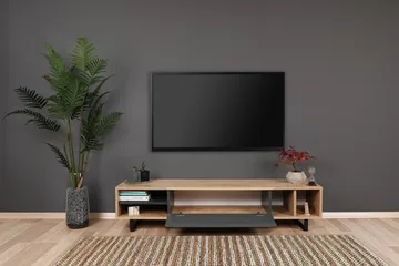 Gersby TV-Bord 160 cm - Blå/grå - Møbler - TV borde & mediemøbler - TV-borde