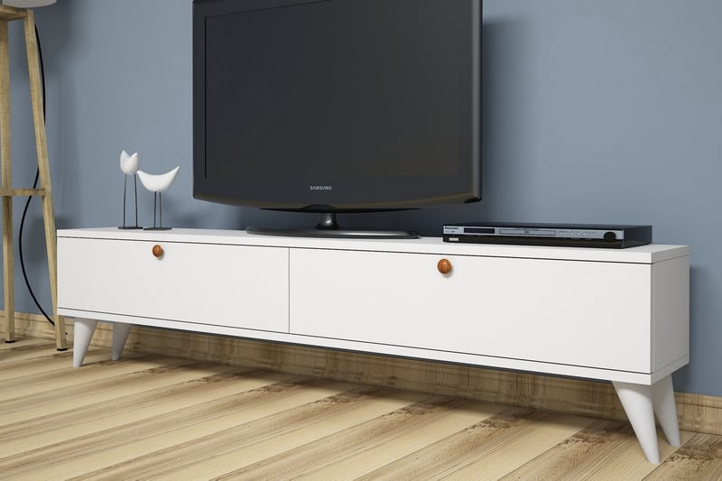 Gersby TV-Bord 160 cm - Hvid - Møbler - TV borde & mediemøbler - TV-borde