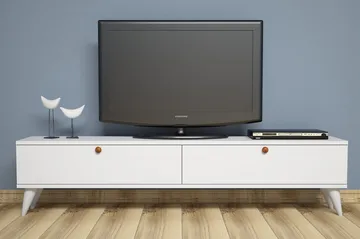 Gersby TV-Bord 160 cm - Hvid - Møbler - TV borde & mediemøbler - TV-borde