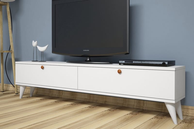 Gersby TV-Bord 160 cm - Hvid - Møbler - TV borde & mediemøbler - TV-borde