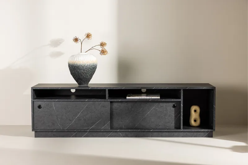 Girona Tv-bord 180x40 cm - Sort - Møbler - TV borde & mediemøbler - TV-borde