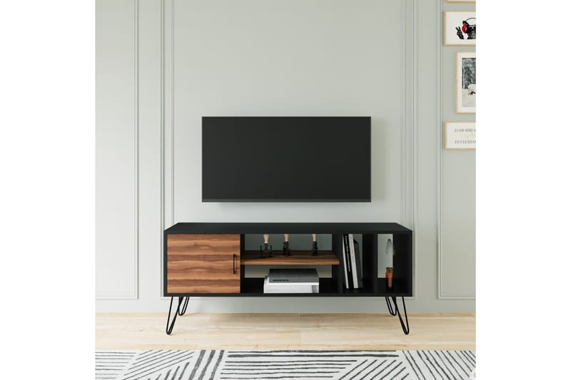 Grootland TV-bord 150 cm - Sort/Brun - Møbler - TV borde & mediemøbler - TV-borde