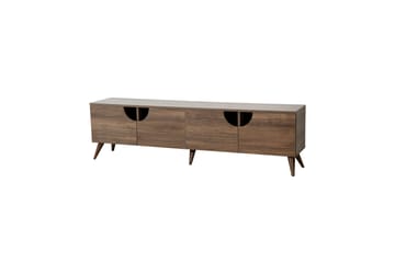 Grotte Tv-bord 180 cm med Opbevaring i Valnød - Brun - Møbler - TV borde & mediemøbler - TV-borde