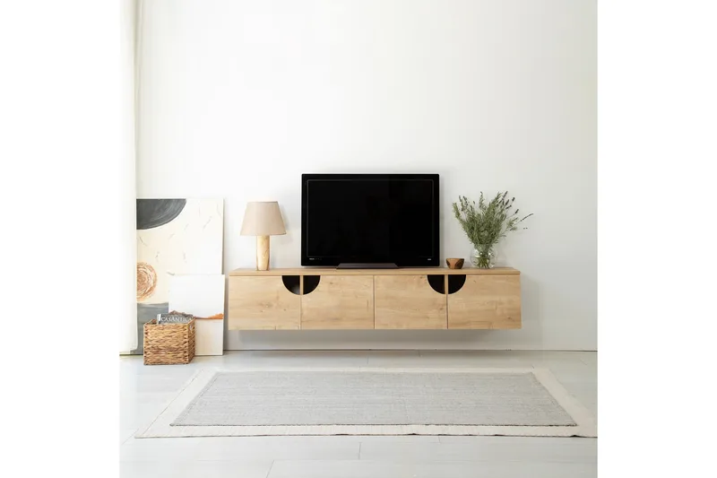 Grotte TV-Bord 180 cm - Oak - Møbler - TV borde & mediemøbler - TV-borde