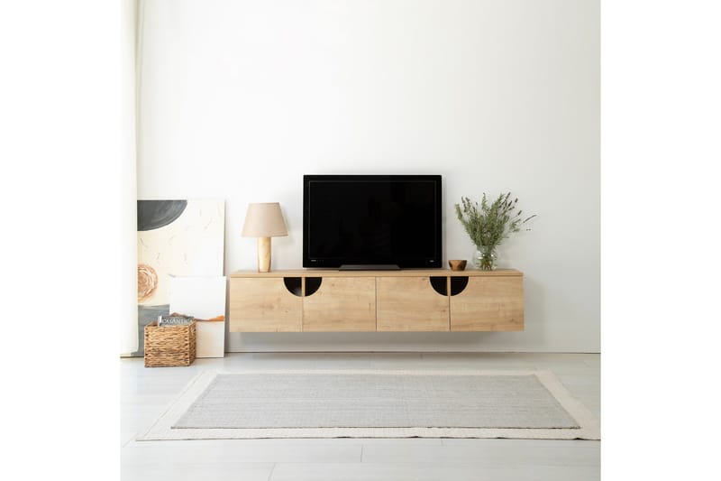 Grotte TV-Bord 180 cm - Oak - Møbler - TV borde & mediemøbler - TV-borde