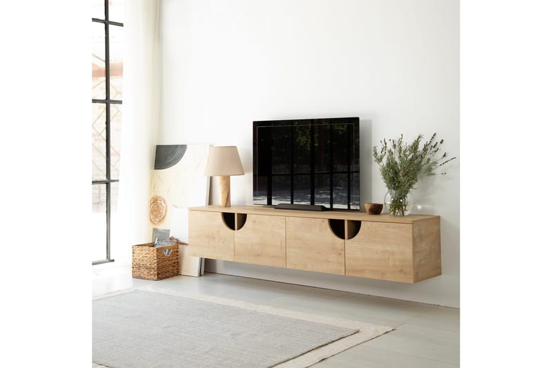 Grotte TV-Bord 180 cm - Oak - Møbler - TV borde & mediemøbler - TV-borde