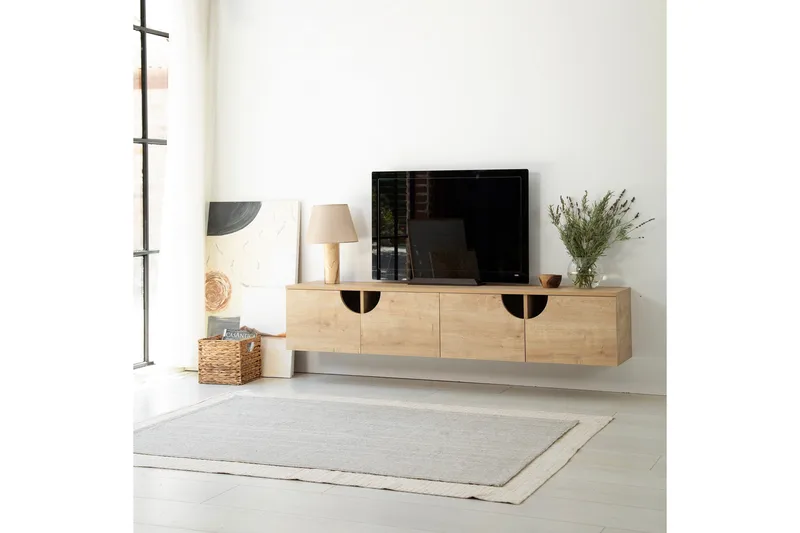 Grotte TV-Bord 180 cm - Oak - Møbler - TV borde & mediemøbler - TV-borde