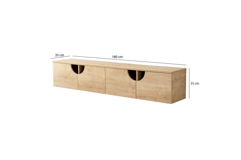 Grotte TV-Bord 180 cm - Oak - Møbler - TV borde & mediemøbler - TV-borde