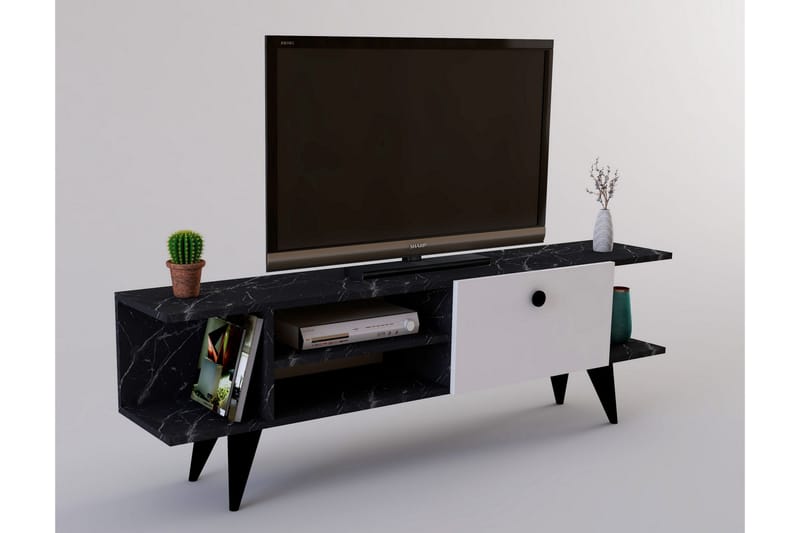 Gurnar TV-bord 120 cm - Sort/Hvid - TV-borde