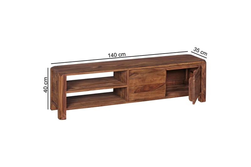 Hafsah TV-Bord 140 cm - Træ/natur - Møbler - TV borde & mediemøbler - TV-borde