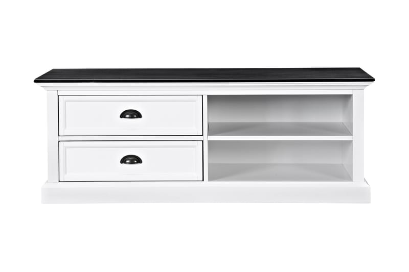 Hampton TV-Bord 120 cm - Mahogni Hvid/Sort - Møbler - TV borde & mediemøbler - TV-borde
