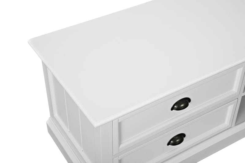 Hampton TV-Bord 120 cm Reol - Hvid - Møbler - TV borde & mediemøbler - TV-borde