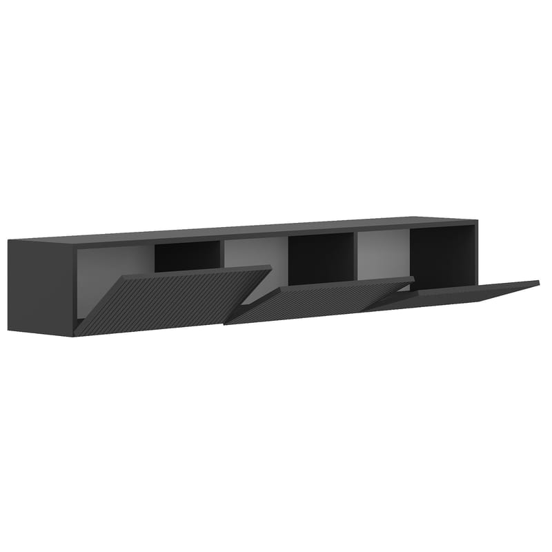 TV-bord Hanah Home Ada (180 x 28,6 x 31,4 cm) Antracit - Antracit - Møbler - TV borde & mediemøbler - TV-borde