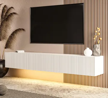 TV-bord Hanah Home Ada (180 x 28,6 x 31,4 cm) Hvid - Hvid - Møbler - TV borde & mediemøbler - TV-borde