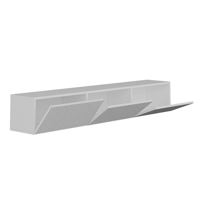 TV-bord Hanah Home Ada (180 x 28,6 x 31,4 cm) Hvid - Hvid - Møbler - TV borde & mediemøbler - TV-borde
