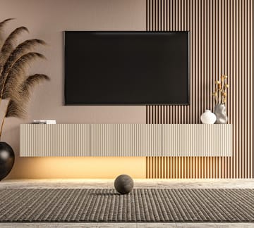 TV-bord Hanah Home Ada (180 x 28,6 x 31,4 cm) Sandstone - Sandstone - Møbler - TV borde & mediemøbler - TV-borde