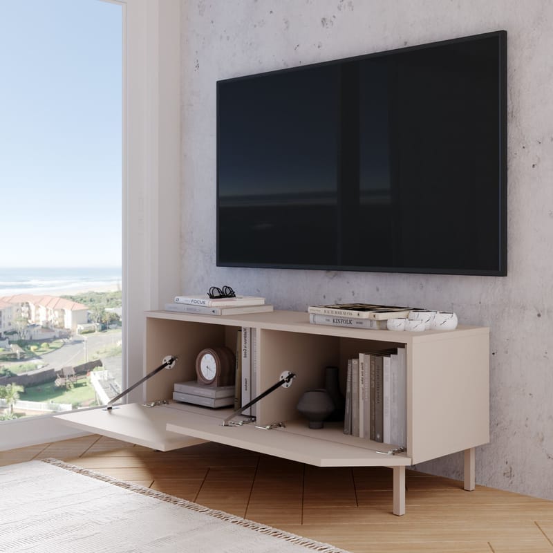 TV-bord Hanah Home Coast (120 x 47,3 x 36,8 cm) Sand - Sand - Møbler - TV borde & mediemøbler - Mediestativ & vægbeslag