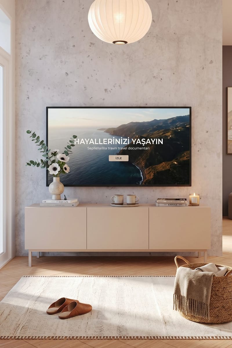 TV-bord Hanah Home Coast (150 x 47,3 x 36,8 cm) Sand - Sand - Møbler - TV borde & mediemøbler - TV-borde