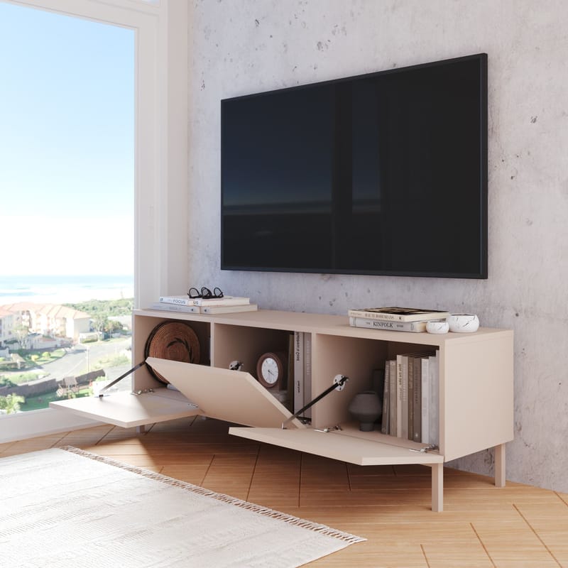 TV-bord Hanah Home Coast (150 x 47,3 x 36,8 cm) Sand - Sand - Møbler - TV borde & mediemøbler - TV-borde