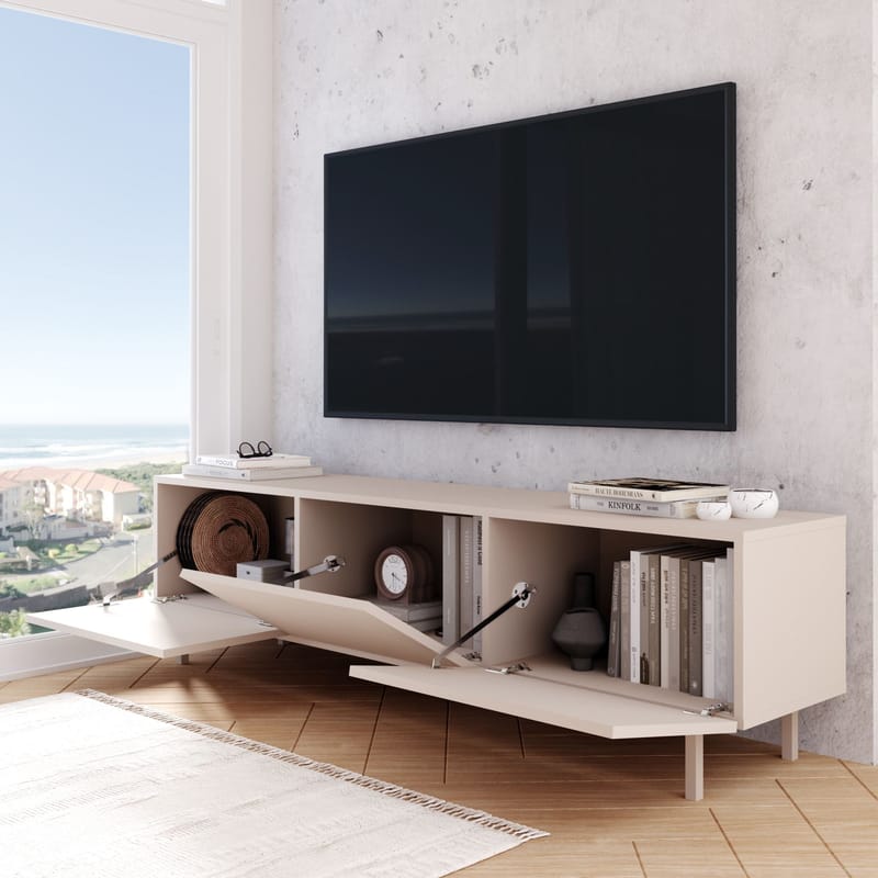 TV-bord Hanah Home Coast (180 x 47,3 x 36,8 cm) Sand - Sand - Møbler - TV borde & mediemøbler - TV-borde