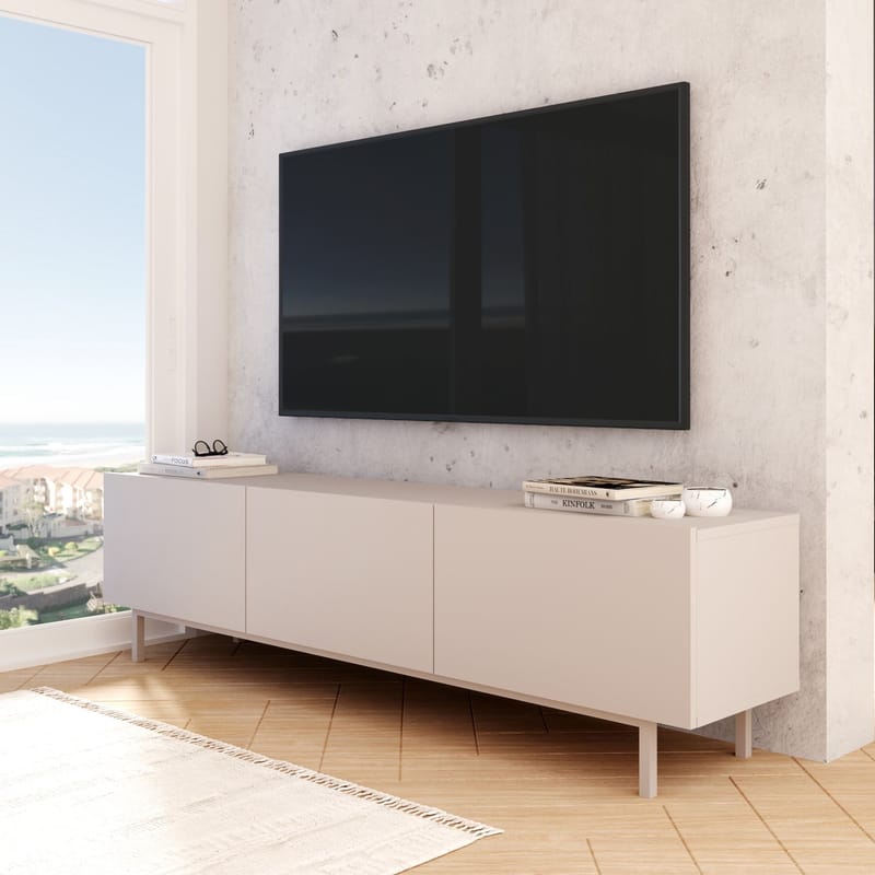 TV-bord Hanah Home Coast (180 x 47,3 x 36,8 cm) Sand - Sand - Møbler - TV borde & mediemøbler - TV-borde