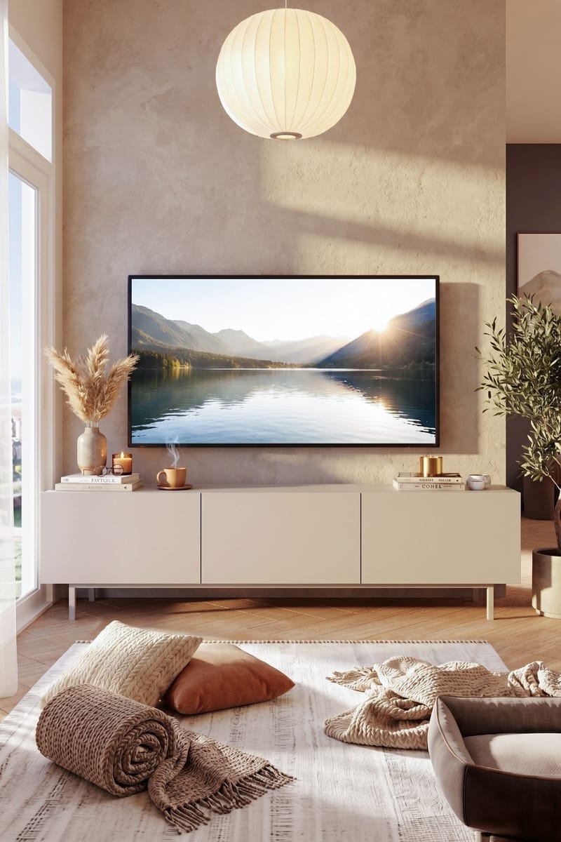 TV-bord Hanah Home Coast (180 x 47,3 x 36,8 cm) Sand - Sand - Møbler - TV borde & mediemøbler - TV-borde