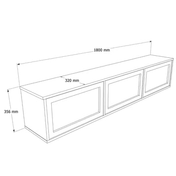 TV-bord Hanah Home Dune (180 x 35,6 x 32 cm) Eg - Eg - Møbler - TV borde & mediemøbler - TV-borde