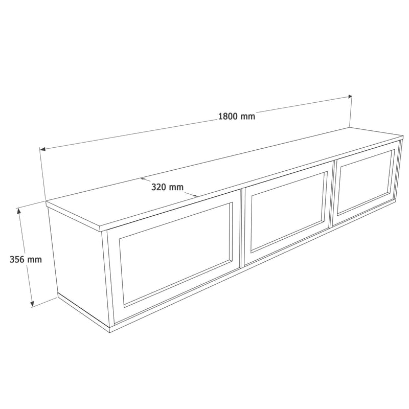 TV-bord Hanah Home Dune (180 x 35,6 x 32 cm) Eg - Eg - Møbler - TV borde & mediemøbler - TV-borde
