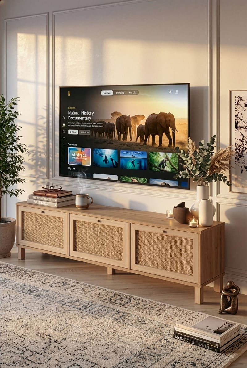 TV-bord Hanah Home Dune (180 x 45,6 x 32 cm) Eg - Eg - Møbler - TV borde & mediemøbler - TV-borde