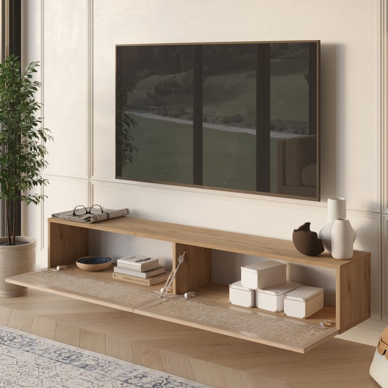 TV-bord Hanah Home Future (180 x 29,6 x 29,8 cm) Eg - Eg - Møbler - TV borde & mediemøbler - TV-borde