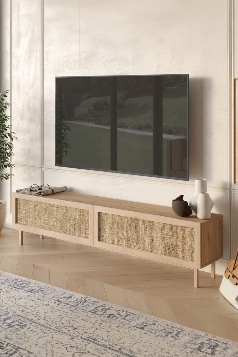 TV-bord Hanah Home Future V2 (180 x 43,3 x 31,6 cm) Eg - Eg - Møbler - TV borde & mediemøbler - TV-borde