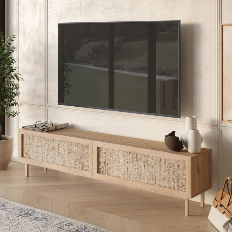 TV-bord Hanah Home Future V2 (180 x 43,3 x 31,6 cm) Eg - Eg - Møbler - TV borde & mediemøbler - TV-borde