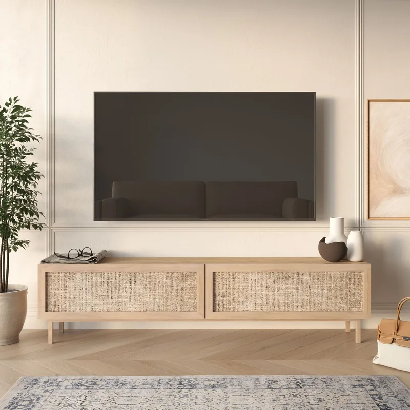 TV-bord Hanah Home Future V2 (180 x 43,3 x 31,6 cm) Eg - Eg - Møbler - TV borde & mediemøbler - TV-borde