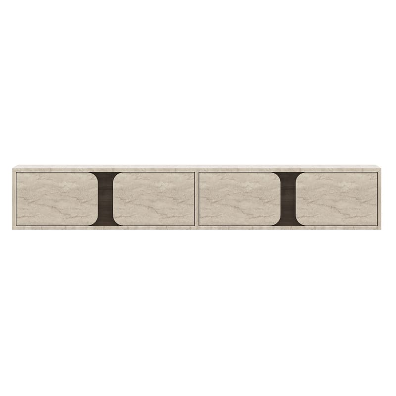 TV-bord Hanah Home Helen (180 x 30 x 30 cm) Travertin valnød - Travertin og valnød - Møbler - TV borde & mediemøbler - TV-borde