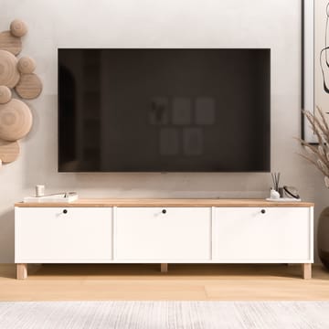 TV-bord Hanah Home Nord (180 x 45,6 x 32 cm) Hvid eg - Hvid og eg - Møbler - TV borde & mediemøbler - TV-borde