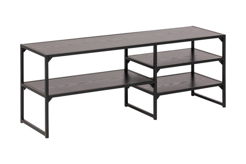 Hasslevik Tv-bord 120 cm 3 Hylder - Sort/Mat Sort - Møbler - TV borde & mediemøbler - TV-borde