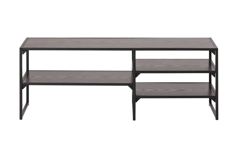Hasslevik Tv-bord 120 cm 3 Hylder - Sort/Mat Sort - Møbler - TV borde & mediemøbler - TV-borde