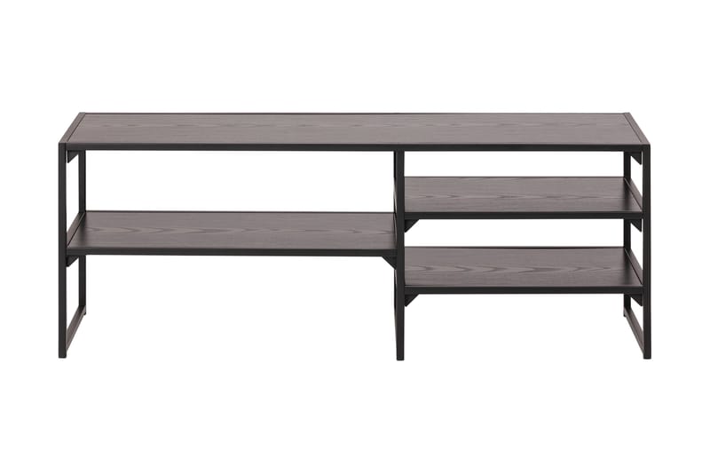 Hasslevik Tv-bord 120 cm 3 Hylder - Sort/Mat Sort - Møbler - TV borde & mediemøbler - TV-borde