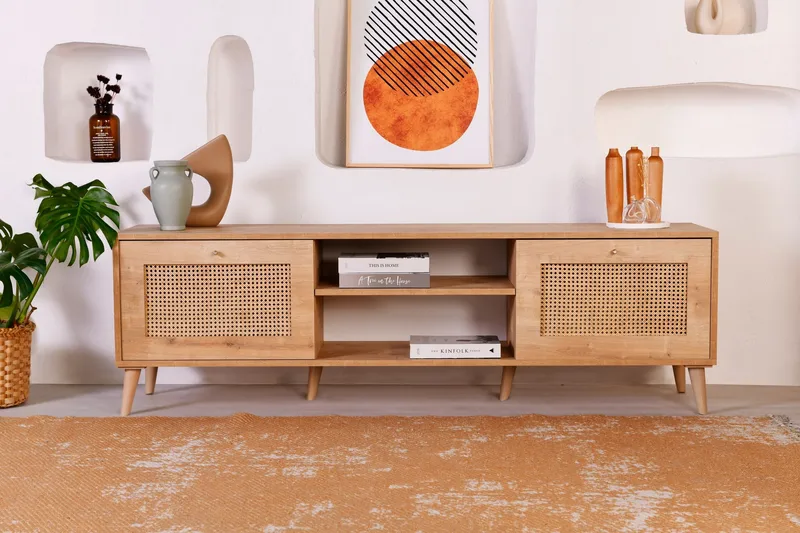 Hazeran TV-Bord 180 cm, Oak