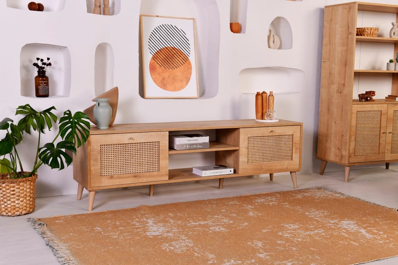 Hazeran TV-Bord 180 cm - Oak - Møbler - TV borde & mediemøbler - TV-borde