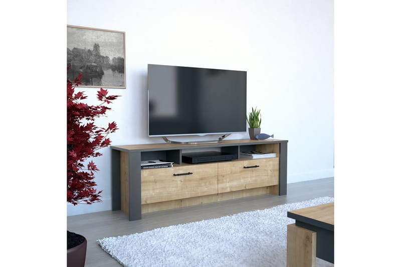 Hejde TV-Bord 150 cm - Brun/grå - TV-borde
