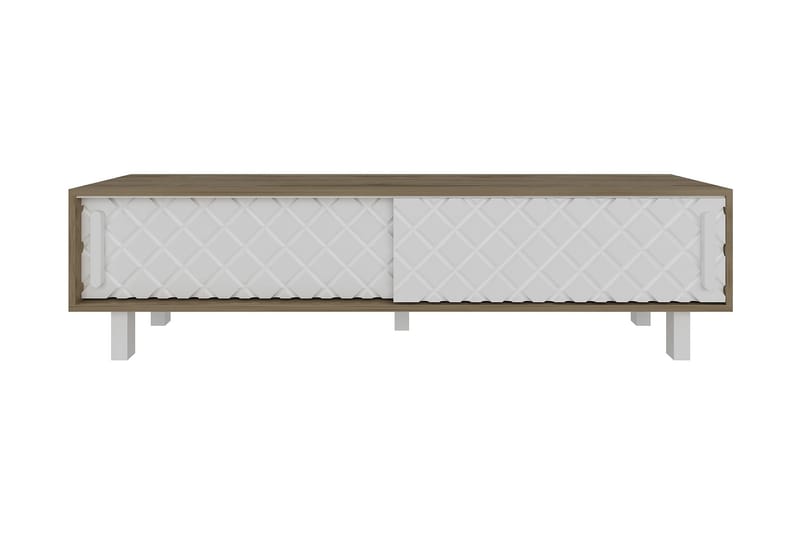 Hejde TV-Bord 180 cm - Brun/hvid - Møbler - TV borde & mediemøbler - TV-borde