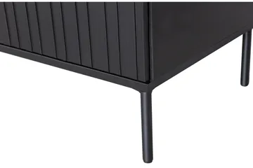 Hemlinge Gulvstående Tv-bord 100 cm med Opbevaring i Fyr - Sort - Møbler - TV borde & mediemøbler - TV-borde