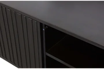 Hemlinge Gulvstående Tv-bord 100 cm med Opbevaring i Fyr - Sort - Møbler - TV borde & mediemøbler - TV-borde