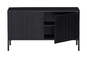 Hemlinge Gulvstående Tv-bord 100 cm med Opbevaring i Fyr - Sort - Møbler - TV borde & mediemøbler - TV-borde