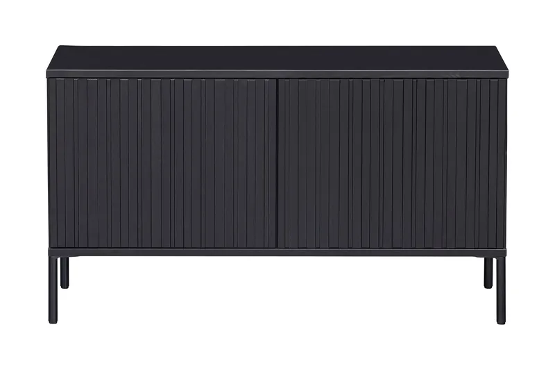 Hemlinge Gulvstående Tv-bord 100 cm med Opbevaring i Fyr - Sort - Møbler - TV borde & mediemøbler - TV-borde