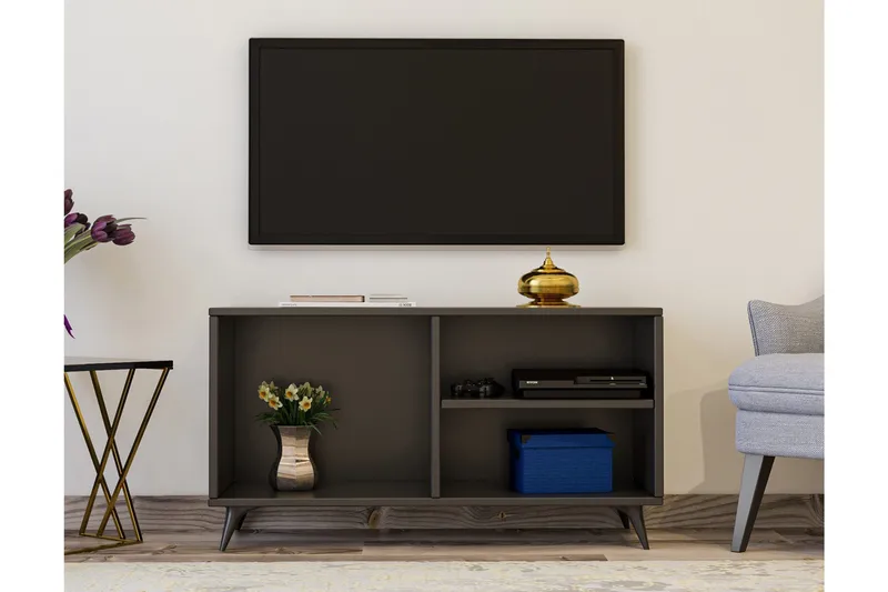 Hensiek TV-Bord 100 cm - Antracit - Møbler - TV borde & mediemøbler - TV-borde