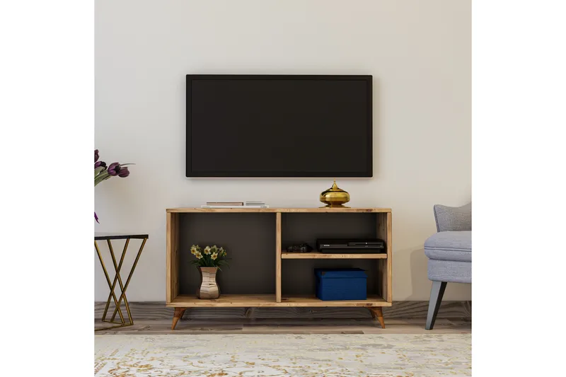 Hensiek TV-Bord 100 cm - Træ/Natur - Møbler - TV borde & mediemøbler - TV-borde