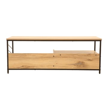 TV-bord HOME4YOU Dimitra 120x40x45 cm rustik/sort - lys rustikt træ/sort - Møbler - TV borde & mediemøbler - TV-borde
