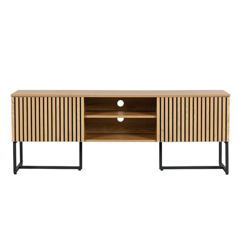 TV-bord HOME4YOU Hampton 160x40x60 cm melamin med egetræsbark - egebark - Møbler - TV borde & mediemøbler - TV-borde